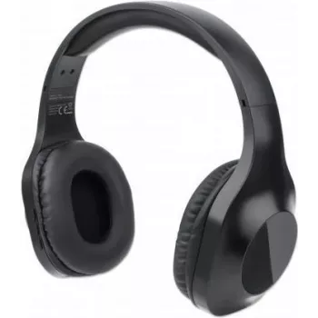 Manhattan Sound Science ασύρματο ακουστικό over-ear Bluetooth – Bluetooth 5.0 + EDR, πανοραμικό μικρόφωνο, ενσωματωμένα χειριστήρια, μαύρο (179812)