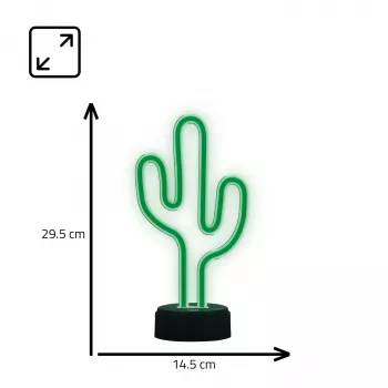 Manta SNL82GN Φωτάκι Νυκτός LED Κάκτος Διακοσμητική Λάμπα Πράσινο
