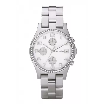 MARC JACOBS γυναικείο ρολόι MBM3072 ανοξείδωτο ατσάλι quartz 36mm ασημί