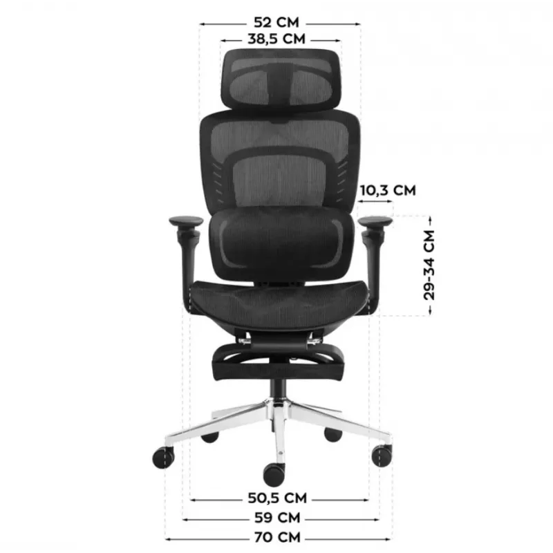 MARK ADLER Visioner 8.3 Black N καρέκλα γραφείου