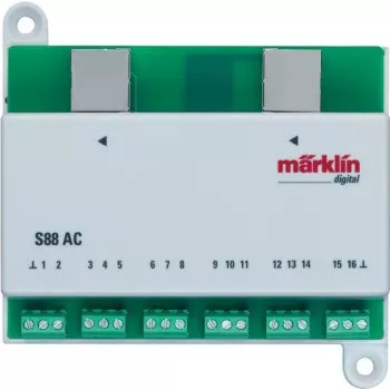 Märklin 60881 s88 Ψηφιακή μονάδα ανάδρασης για 16 εισόδους επαφών – Πράσινο/Λευκό
