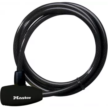 Master Lock 8154EURD κλειδαριά καλωδίου με κλειδί, 1,8 m x 10 mm, μαύρο