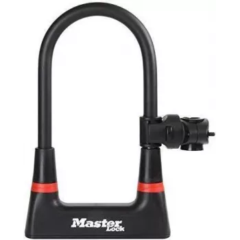 Master Lock U-Lock Steel με βάση 8279EURDPRO μαύρο/ασημί