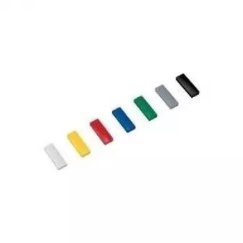 MAUL HEBEL Solid Μαγνήτης, 1,0 kg Δύναμη Συγκράτησης, Ορθογώνιος 54 x 19 mm, Μαύρο, Άθραυστο Πλαστικό 61650-90