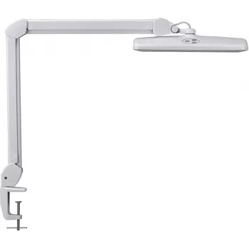 MAUL LED φωτιστικό γραφείου Intro dimmable με βάση σύσφιξης λευκό