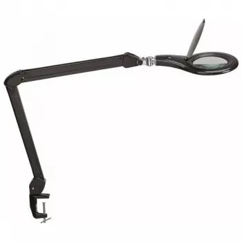 MAUL Λάμπα LED μεγεθυντική Makro με βάση σύσφιξης Μαύρη