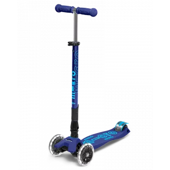 Maxi Micro Deluxe Foldable LED πατίνι Petrol Green
