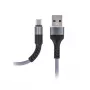MAXLIFE Καλώδιο Type-C Γρήγορη Φόρτιση 2A Γκρι 1m USB-A σε USB-C Συγχρονισμός Δεδομένων
