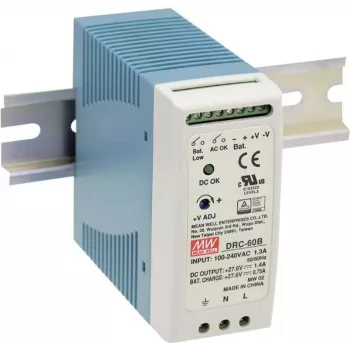 MEAN WELL DRC-100B τροφοδοτικό, εσωτερικού χώρου, 96,6 W, μπλε/λευκό