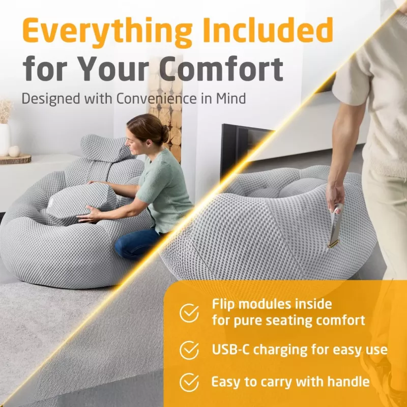 Medisana RS100 Bubble Sofa με μασαζ, Γκρι