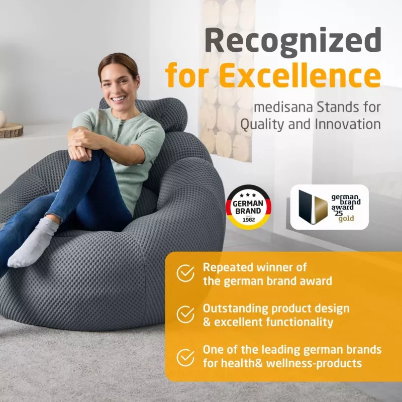 Medisana RS150 Bubble Sofa με μασάζ σκούρο γκρι