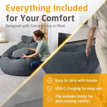 Medisana RS150 Bubble Sofa με μασάζ σκούρο γκρι