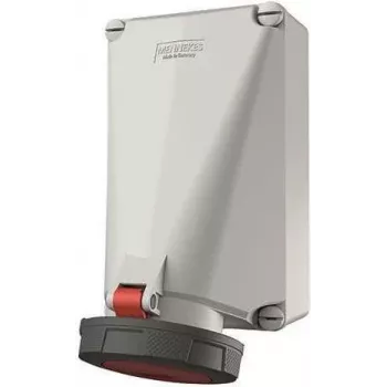 MENNEKES 143 CEE επιτοίχια πρίζα 125A 5-πολική 400V 6h IP67 κόκκινο