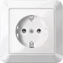 Merten MEG2301-1025 Πρίζα Schuko, 16 A, Χωνευτή, Λευκό πολικό