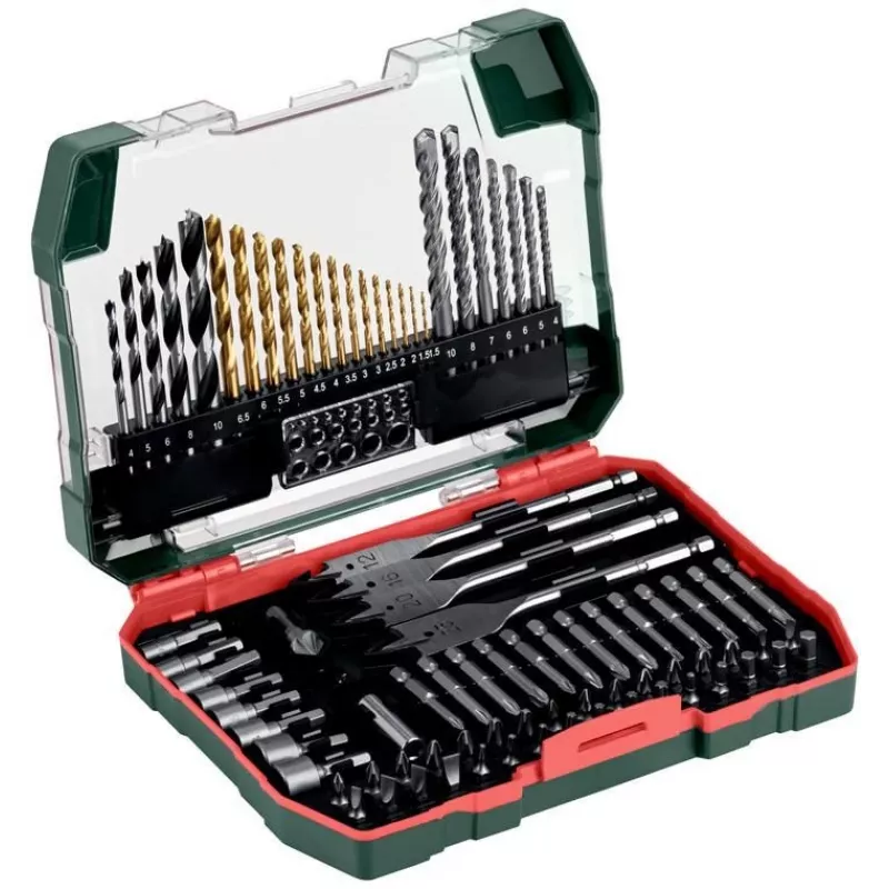 Metabo 626708000 σετ 86 τεμ. τρυπανιών και καρυδακίων σε βαλίτσα