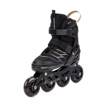 Meteor Buzzy Black-Gold ρυθμιζόμενα inline πατίνια 34-38