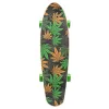 Meteor Cannabis πράσινο-καφέ-πορτοκαλί Mini Cruiser skateboard 22 ιντσών