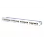 METZ CONNECT 130855C-E-90 Cat.6A θωρακισμένο patch panel 24 θυρών 1U για τοποθέτηση σε rack, λευκό