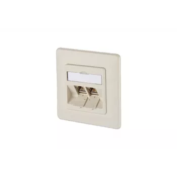 METZ CONNECT BTR E-DAT modul 8/8(8) UP Πρίζα δικτύου CAT 6 χωνευτή, 2 x RJ45, Perlweiß RAL 1013 1309121001-E
