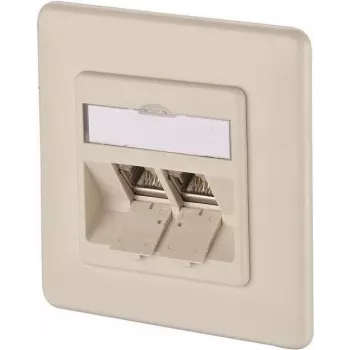 METZ CONNECT BTR E-DAT modul 8/8(8) UP Πρίζα δικτύου CAT 6 χωνευτή, 2 x RJ45, Perlweiß RAL 1013 1309121001-E