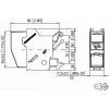 METZ CONNECT BTR E-DAT Module REG 8(8) IP20 Empty - Θήκη μονάδας δεδομένων για ράγα DIN, 1TE, ανοιχτό γκρι