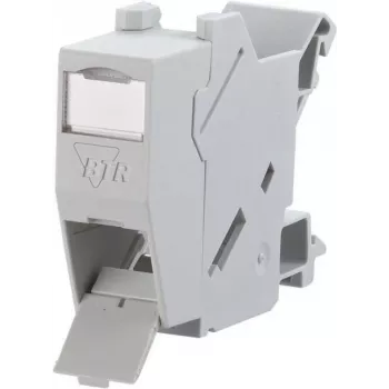 METZ CONNECT BTR E-DAT Module REG 8(8) IP20 Empty - Θήκη μονάδας δεδομένων για ράγα DIN, 1TE, ανοιχτό γκρι