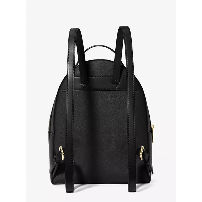 Michael Kors Hudson Small Pebbled Leather Backpack μαύρο 31x26x13cm