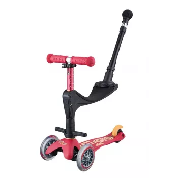Micro Mini 3 in 1 Deluxe Plus Πατίνι Κόκκινο