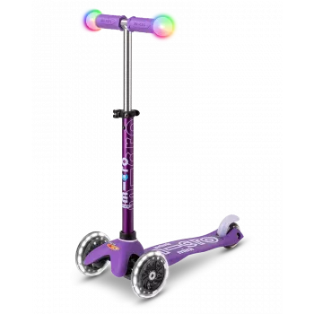 Micro Mini Deluxe LED Magic Aqua πατίνι 3 τροχών