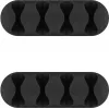 Microconnect CABLEMANA-16 συγκρατητήρας καλωδίων, 4 υποδοχές, μαύρο, 2 τεμ.