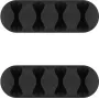 Microconnect CABLEMANA-16 συγκρατητήρας καλωδίων, 4 υποδοχές, μαύρο, 2 τεμ.