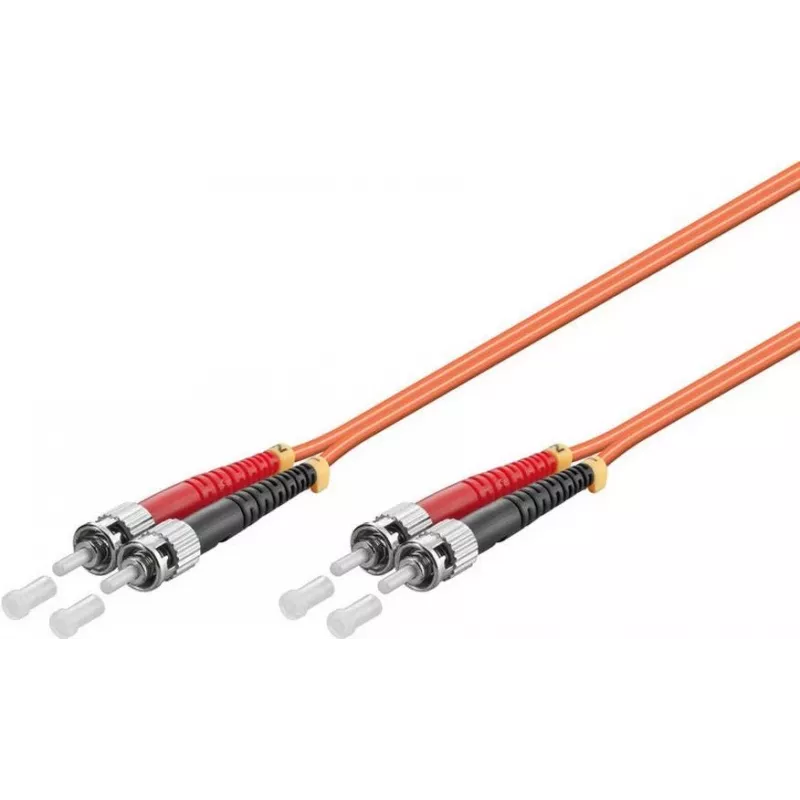 Microconnect FIB112002-2 ST/UPC σε ST/UPC OM2 Duplex Multimode Καλώδιο patch οπτικών ινών, 2m, πορτοκαλί