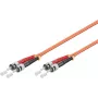 Microconnect FIB112002-2 ST/UPC σε ST/UPC OM2 Duplex Multimode Καλώδιο patch οπτικών ινών, 2m, πορτοκαλί