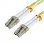 MICROCONNECT LC/UPC σε LC/UPC OM5 Duplex Καλώδιο Patch Οπτικής Ίνας 100m – Χρώμα Λάιμ LSZH