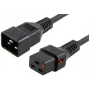 MICROCONNECT καλώδιο τροφοδοσίας ασφάλισης C20 σε C19, 2,5m, 16A, μαύρο
