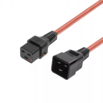 MicroConnect καλώδιο τροφοδοσίας C19 IEC Lock - C20 (MC-C19C20LOCK-1M-R)
