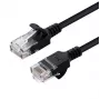 MICROCONNECT U/UTP CAT6 0,3m Μαύρο Slim Καλώδιο patch Ethernet