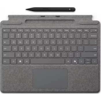 Microsoft Surface Pro Πληκτρολόγιο με Slim Pen 2, Σκανδιναβική διάταξη, Platinum