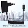 Καλώδιο MicroUSB Φορτιστής Μαύρο 1m USB 2.0