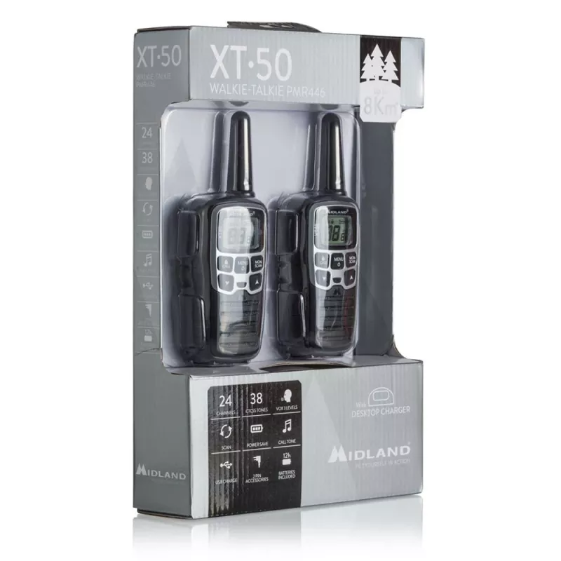 Midland XT50 2x PMR446 φορητός ασύρματος γκρι
