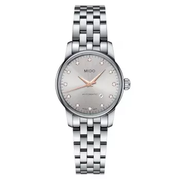 MIDO Baroncelli Lady Automatic ρολόι M76004671 29mm Stainless Steel Silver Dial