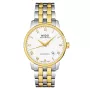 MIDO ανδρικό ρολόι M86009261 Baroncelli III 38mm αυτόματο ασημί καντράν μαύρο δέρμα
