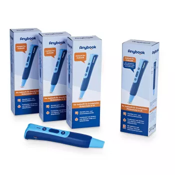 MILLENNIUM 2000 Anybook Pro Class Set - 10 εκπαιδευτικά στυλό ήχου με 16 GB, USB-C, ακουστικά, τσάντα μεταφοράς