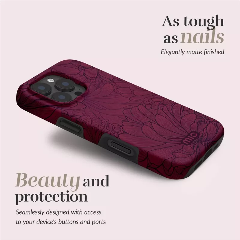 MIO Berry Blooms MagSafe Θήκη συμβατή με iPhone 16 Plus