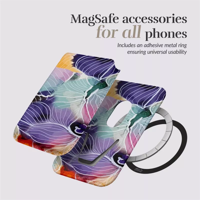 MIO Flowers Θήκη Magsafe με Θήκη Καρτών