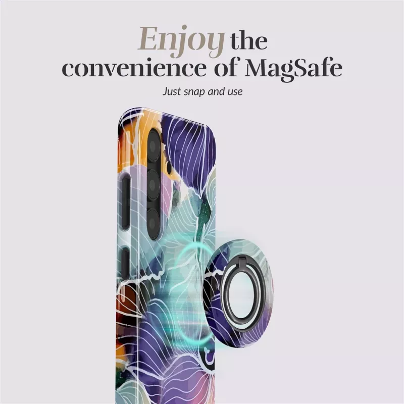MIO Flowers Θήκη Magsafe με Θήκη Δακτυλίου