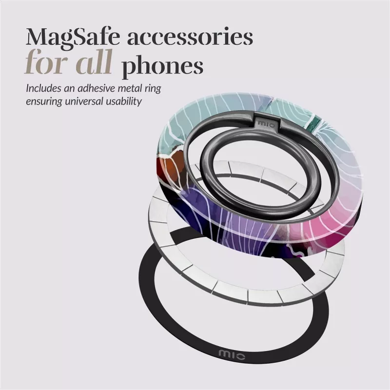 MIO Flowers Θήκη Magsafe με Θήκη Δακτυλίου