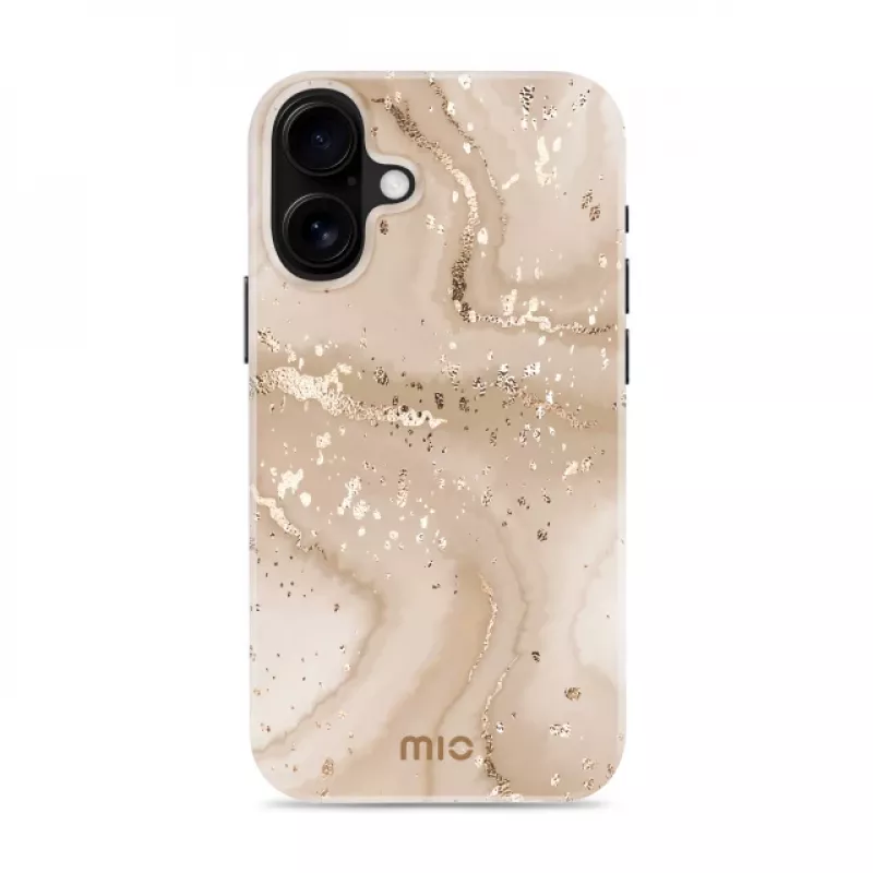 MIO Gold Marble Magsafe-συμβατή Θήκη για iPhone 16 Plus