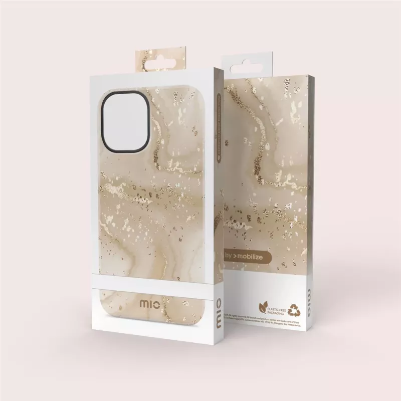MIO Gold Marble Magsafe συμβατή θήκη για iPhone 16 Pro Max