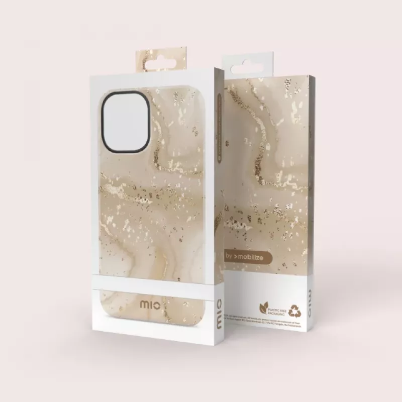 MIO Gold Marble θήκη συμβατή με MagSafe για Samsung S24 FE 5G